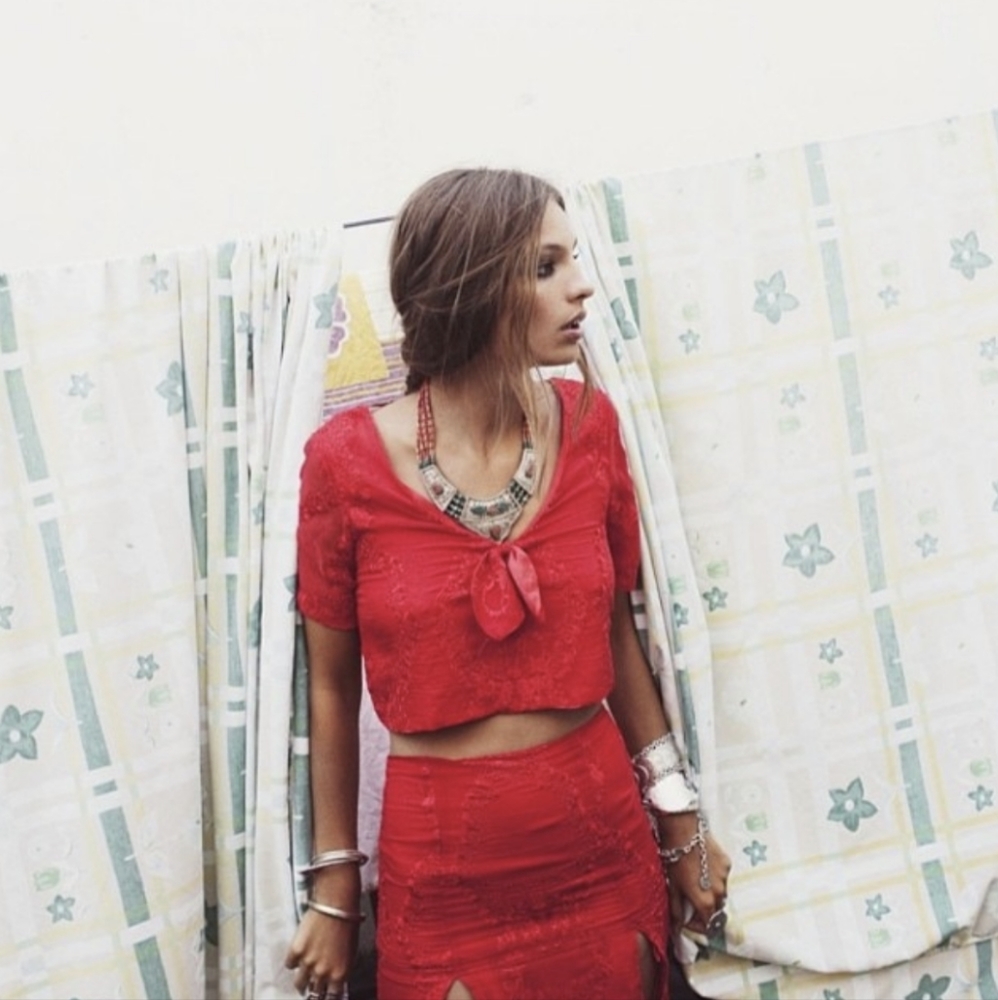 For Love and Lemons lace skirt XS